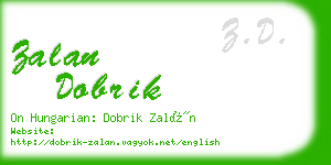 zalan dobrik business card